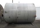 Used- 10,000 Gallon Stainless Steel Tank. Approximate 137" diameter x 161" straight side, flat top and bottom. 30" side bott...