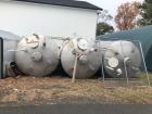 Used- Approximately 5000 Gallon Vertical Stainless Steel Storage Tank