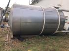 Used- Approximately 5000 Gallon Vertical Stainless Steel Storage Tank