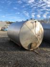 Used-5000 Gallon (approximately) Horizontal Stainless Steel Tank