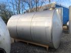 Used-5000 Gallon (approximately) Horizontal Stainless Steel Tank