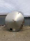 Used-Approximately 12000 Gallon Vertical Stainless Steel Tank