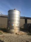 Used-Approximately 10000 Gallon Vertical Stainless Steel Tank
