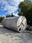 Used-Approximately 16000 Gallon Vertical Stainless Steel Tank
