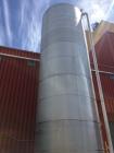 Used- Approximately 30,000 Gallon Stainless Steel Vertical Tank