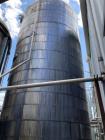 Used-Approximately 21,500 Gallon Vertical Stainless Steel Tank