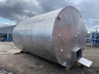 Used-Approximately 8000 Gallon Vertical Stainless Steel Tank