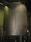 Used Approximately 8,600 Gallon, 316 Stainless Steel, Vertical Tank. Approximately 11' diameter x 183