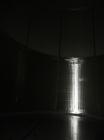 Used 20,000 Gallon Jacketed Silo, mild steel exterior and stainless steel interior. Jacket coils are located in the bottom 1/3 of the tank. 7 1/2 hp, 240/480V, 60 hz. Agitator mounted at bottom side ...