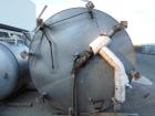 Used 5000 Gallon Jacketed SFI Stainless Steel Storage Tank. 10' diameter, 11 1/2' straight wall. Top agitated with 5 hp 3/60/240/480V motor, 1680 RPM.