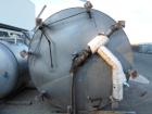 Used- 5000 Gallon Jacketed SFI Stainless Steel Storage Tank. 10' diameter, 11 1/2' straight wall. Top agitated with 5 hp 3/6...