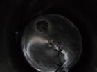 Used 5000 Gallon Jacketed SFI Stainless Steel Storage Tank. 10' diameter, 11 1/2' straight wall. Top agitated with 5 hp 3/60/240/480V motor, 1680 RPM.