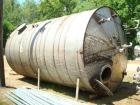 Used-15,000 Gallon Vertical 316 Stainless Steel Storage Tank. 136