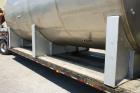 Used 12,000 Gallon Stainless Steel Tank. 316 stainless steel, horizontal. 10' diameter x 20'. 1' peak ends, 22' long x 11' high. 20'' oval front manway. 24