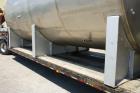 Used- 12,000 Gallon Stainless Steel Tank. 316 stainless steel, horizontal. 10' diameter x 20'. 1' peak ends, 22' long x 11' ...