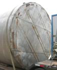 Used Tank, Approximate 6950 Gallon, 304 Stainless Steel, Vertical. Approximate 120