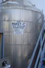 Used: Feldmeier tank, 6000 gallon, 316L stainless steel, vertical. 108