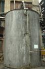 Used: Tank, approximately 12,000 gallon, stainless steel, vertical top mounted Lightnin agitator. (Service tank CP46, ammonia sulphate.)