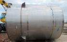 Used ICCNW 6,800 Gallon 304 SS Mixing Tank – Single-Wall, 5 HP Agitator, Load Cells (TK 215)