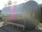Used DCI Storage Tank, 10,000 gallon capacity, 316L stainless steel, horizontal. 120