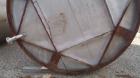 Used Tank, Approximate 10,000 Gallon, 304 Stainless Steel, Vertical. Approximate 132” diameter x 180” straight side. Flat welded top, flat bottom. 24” Man way with cover (4)3”, 3”, off center bottom ...