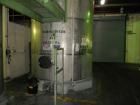 Used Saracco Tank & Mfg Approximately 5,200 Gallon Stainless Steel Storage Tank. Approximately 9' diameter x 11' straight side. Flat bottom and slight cone top. Various top openings including a 17