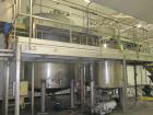Used 6000 gallon SS Single Shell Dome Top & Bottom Vertical Tank; 112