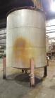 Used Tank, 5000 Gallon, 316 Stainless Steel, Vertical. Approximate 108