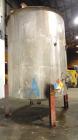 Used Tank, 5000 Gallon, 316 Stainless Steel, Vertical. Approximate 108