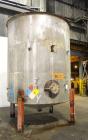 Used Tank, 5000 Gallon, 316 Stainless Steel, Vertical. Approximate 108