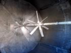 Used Tank, 6000 Gallon, 304 Stainless Steel, Vertical. 120” Diameter x 120” straight side, flat top, dished bottom. Top entering agitator with a shaft and (2) (6) blade turbines, driven by a 7.5hp mo...