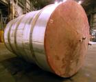 Used Tank, 5,000 Gallon, 304 Stainless Steel, Vertical. Approximate 102
