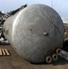 Used Tank, Approximately 7,500 Gallon, 316 Stainless Steel, Horizontal. 107