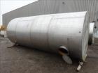Used Approximately 6,500 Gallon Tank, 304 Stainless steel, Vertical