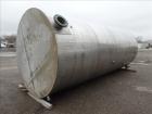 Used Approximately 6,500 Gallon Tank, 304 Stainless steel, Vertical
