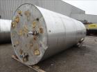 Used- Approximately 6,500 Gallon Tank, 304 Stainless steel, Vertical