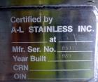 Used- A-L Stainless Inc Tank, 304 Stainless Steel