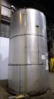 Used Tank, 9,000 Gallon, 304 Stainless Steel, Vertical. Approximate 120