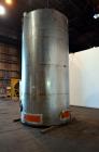 Used Tank, Approximate 6000 Gallon, 304 Stainless Steel, Vertical. Approximate 96