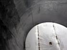 Used Tank, Approximate 6,000 Gallon, 304 Stainless Steel, Vertical.