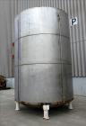 Used Tank, Approximate 6,500 Gallon, 304 Stainless Steel, Vertical.