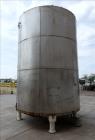 Used Tank, Approximate 6,500 Gallon, 304 Stainless Steel, Vertical.