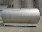 Used Tank, 6000 Gallon, 304 Stainless Steel, Horizontal.