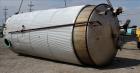 Used Insulated Tank, Approximate 10,000 Gallon, 304 Stainless Steel, Vertical.