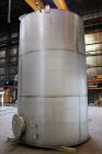Used Tank, Approximate 8,000 Gallon, 304 Stainless Steel, Vertical.