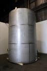 Used Tank, Approximate 8,000 Gallon, 304 Stainless Steel, Vertical.