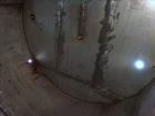 Used Storage Tank, Approximate 8,400 Gallon, 304 Stainless Steel, Vertical.