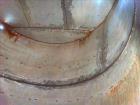 Used Storage Tank, Approximate 8,400 Gallon, 304 Stainless Steel, Vertical.
