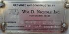 Used Wm. D. Nichols inc. Storage Tank, 6,000 Gallon, 316 Stainless Steel, Verti