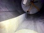 Used Tank, Approximately 5,000 Gallon, 304 Stainless Steel, Vertical.